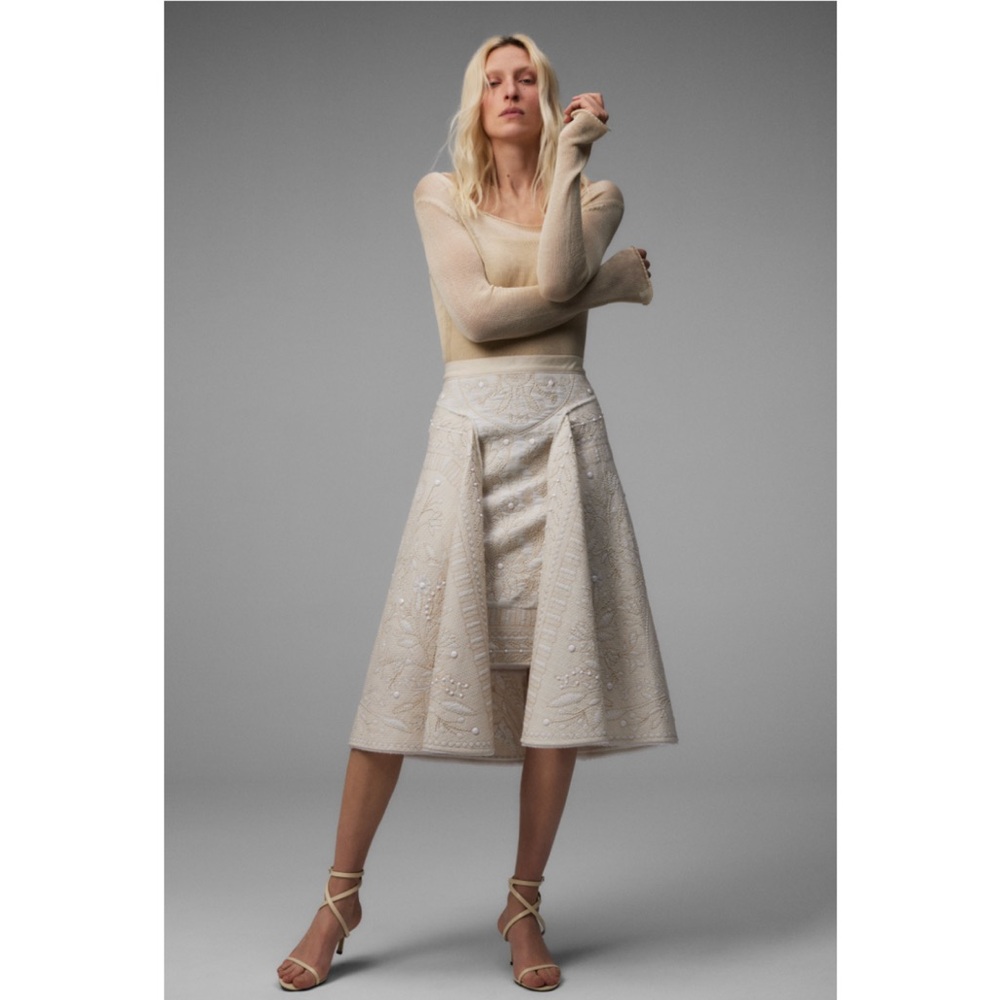 ZARA EMBROIDERED CAPE SKIRT LIMITED EDITION